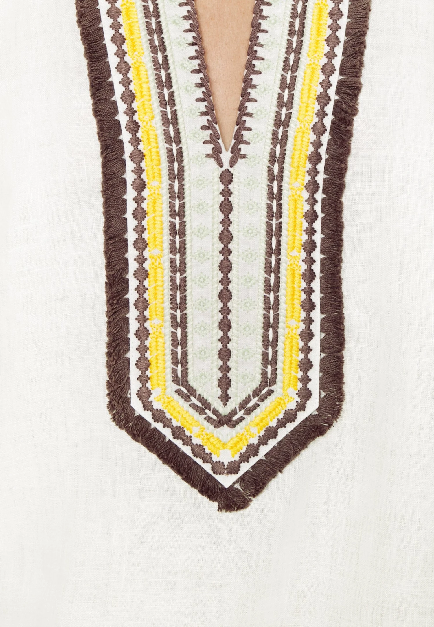 Tory Burch Embroidered Tory Tunic - Beach Accessory - Ivory 7 Tory Burch Embroidered Tory Tunic - Beach Accessory - Ivory - Image 7