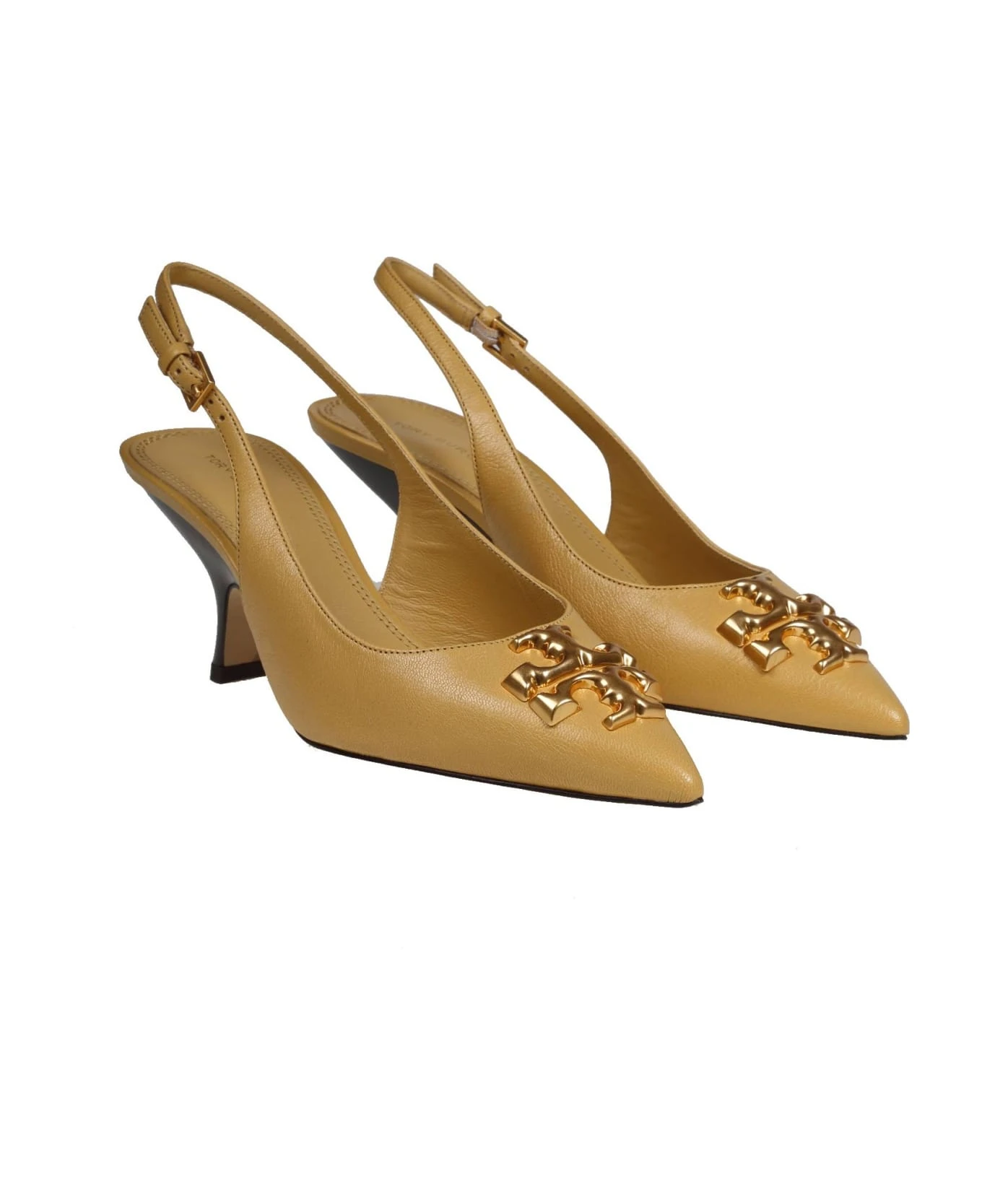Tory Burch Eleanor Pump In Sand Buff Color Leather 3 Tory Burch Eleanor Pump In Sand Buff Color Leather - Image 3