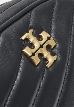 Tory Burch Kira Chevron Small Camera Bag - Across Body Bag - Black -Tory Burch d6b2ada3a972442c9400eb5d42fc3265