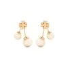 Tory Burch Kira Earrings With Pearl Detailin In Gold-tone Brass Woman
