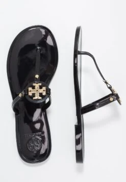 Tory Burch Mini Miller Flat Thong - Pool Shoes - Perfect Black -Tory Burch dfdc54d6334242d2b5bd69aba15aaef8