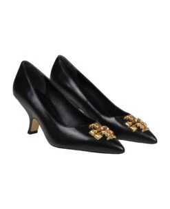 Tory Burch Eleanor Pump In Black Leather -Tory Burch e0356ab06f474792c460be9a2377183b