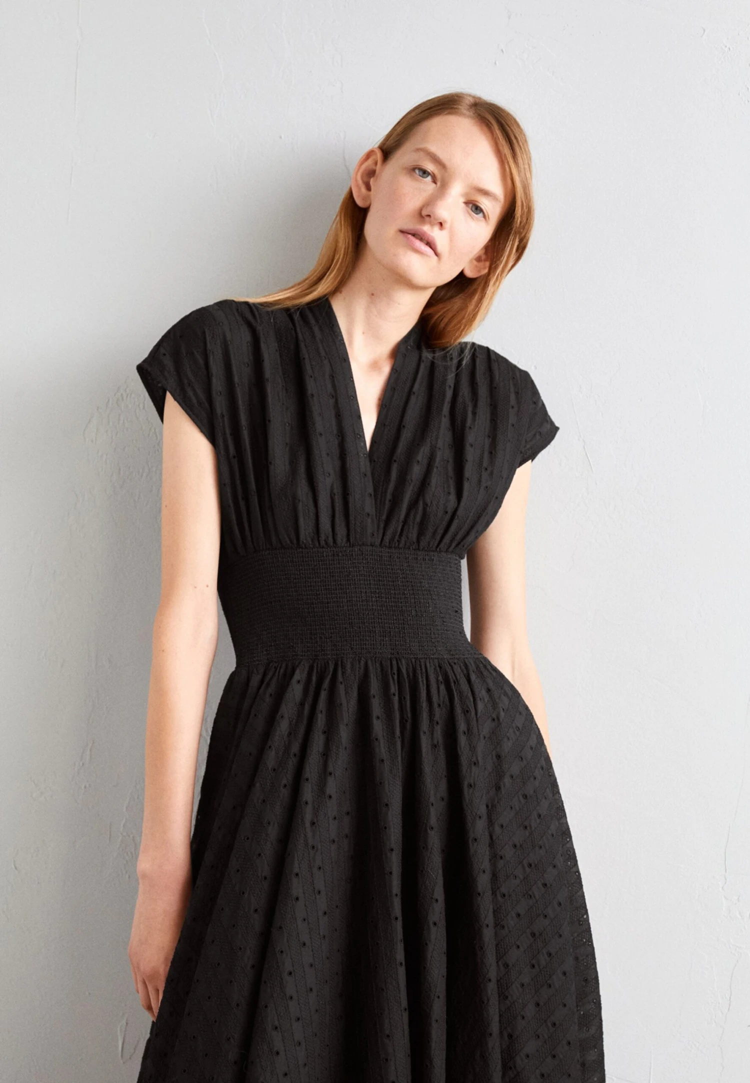 Tory Burch Eyelet- Day Dress - Black 3 Tory Burch Eyelet- Day Dress - Black - Image 3