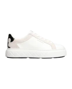 Tory Burch Ladybug Sneakers In White Suede And Leather