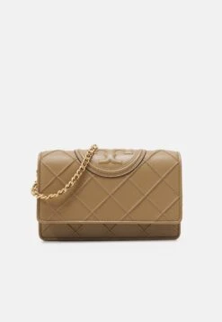 Tory Burch Fleming Soft Chain Wallet - Across Body Bag - Pebblestone