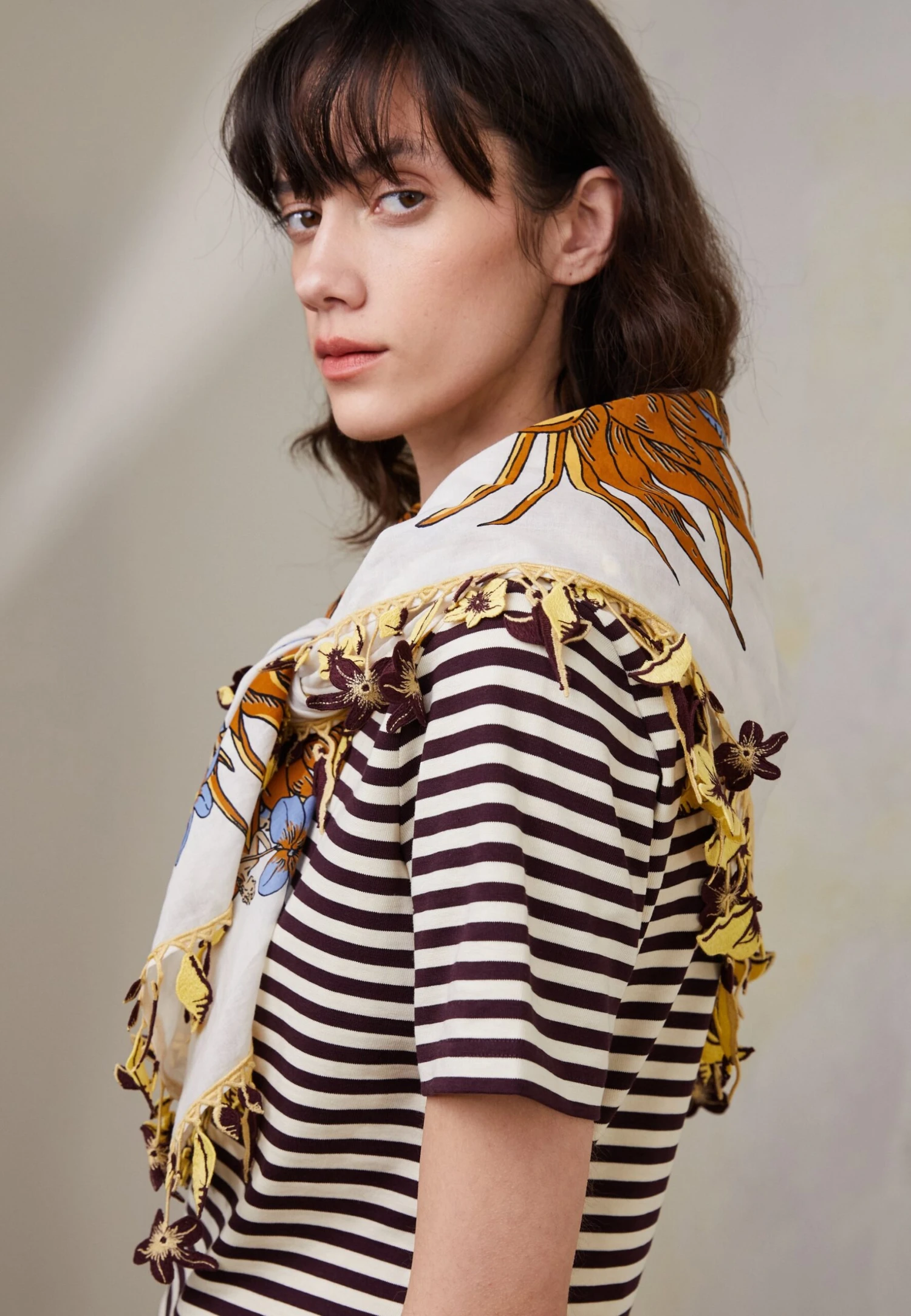 Tory Burch Climbing Palms Square - Foulard - French Cream 4 Tory Burch Climbing Palms Square - Foulard - French Cream - Image 4