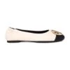 Tory Burch Claire Two-color Leather Ballet Flats