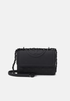 Tory Burch Fleming Matte Small Convertible Shoulder - Across Body Bag - Black