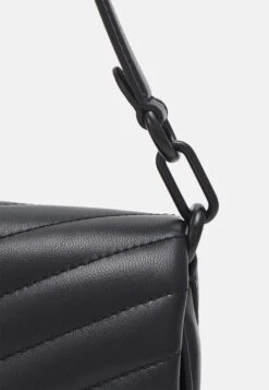 Tory Burch Kira Chevron Small Flap Shoulder - Handbag - Black/Silver -Tory Burch ea1dbfb2bb564a3f83b808d54a163e68