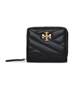 Tory Burch Black Leather Kira Wallet