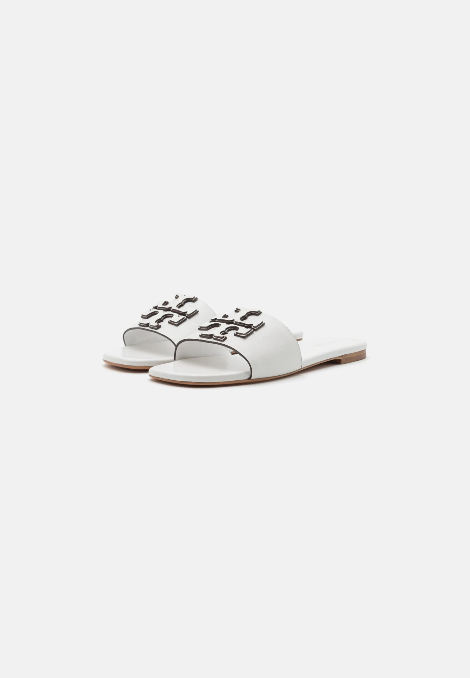 Tory Burch Double Stack Logo Slide - Mules - Gardenia 3 Tory Burch Double Stack Logo Slide - Mules - Gardenia - Image 3