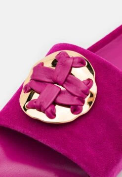 Tory Burch Woven Double Slide - Heeled Mules -Tory Burch f2583e0225da48a5bfdd99eaf13f6a58