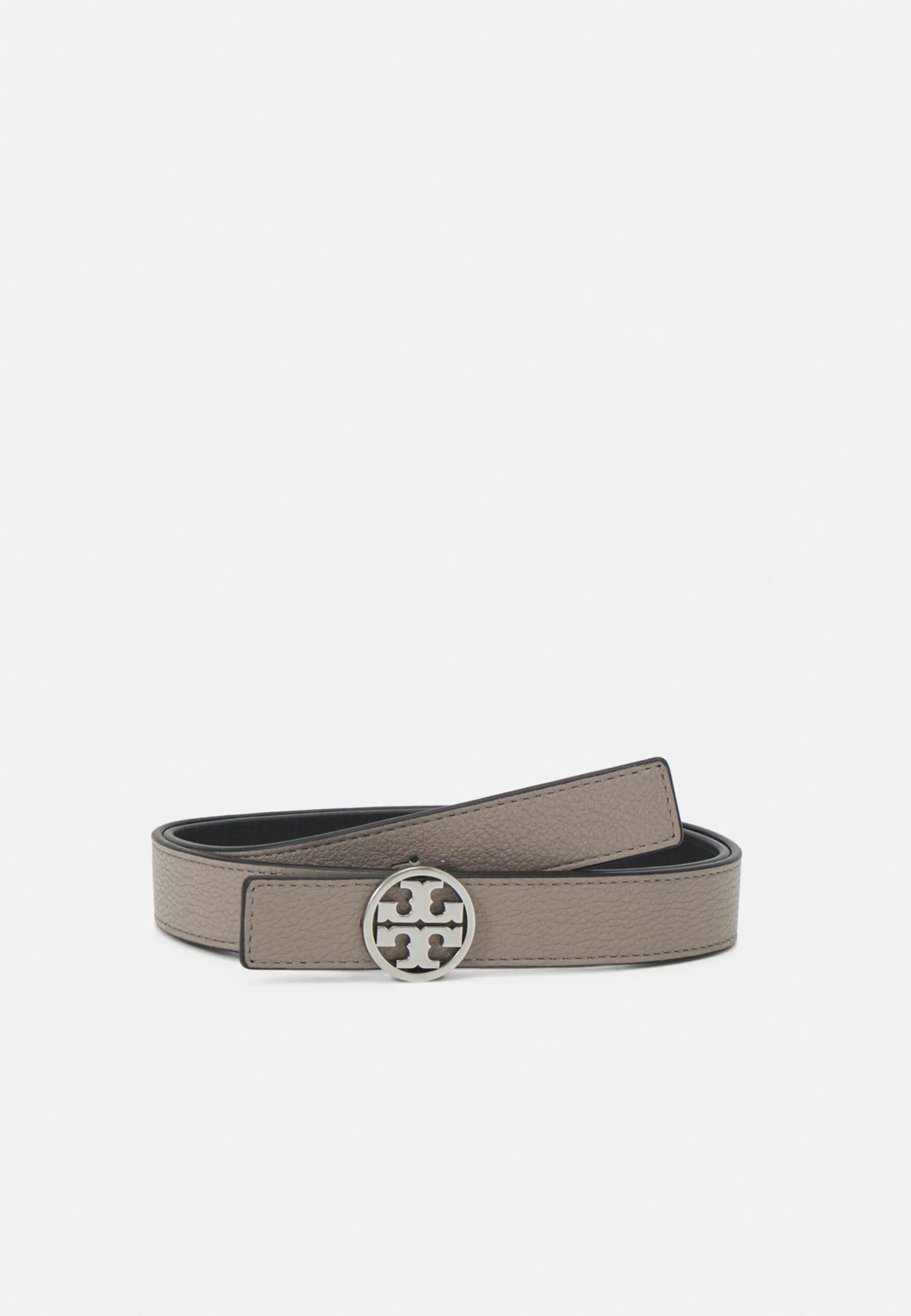 Tory Burch Miller Reversible Belt - Belt - Gray Heron/Black/Silver-Coloured 1 Tory Burch Miller Reversible Belt - Belt - Gray Heron/Black/Silver-Coloured