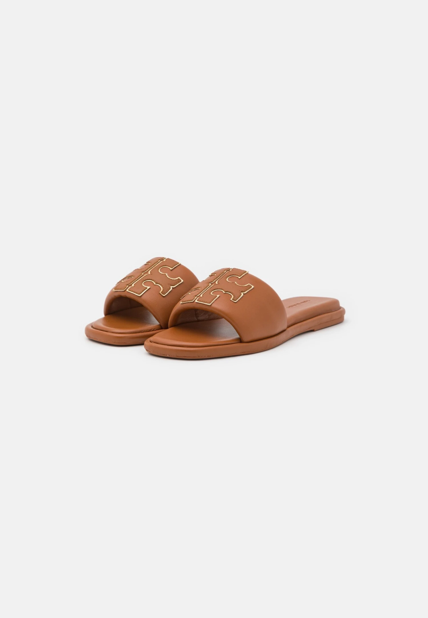 Tory Burch Double T Sport Slide - Mules - Miele/Gold 3 Tory Burch Double T Sport Slide - Mules - Miele/Gold - Image 3