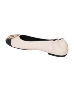 Tory Burch Claire Cream/ Black Ballet Flats -Tory Burch f56ba6f496c391d01cd0b0b23af25ddd