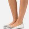 Tory Burch Minnie Travel Ballet - Ballet Pumps - Silver