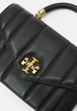 Tory Burch Kira Top Handle Chain - Across Body Bag - Black -Tory Burch f6531bbf45784e898cf720fe66c9fbce