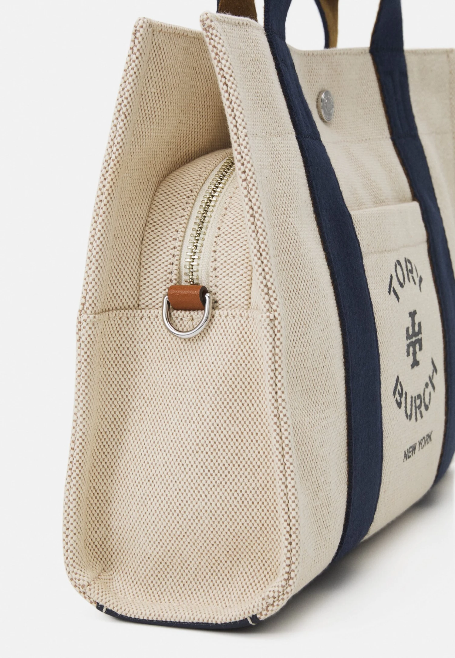 Tory Burch Tory Small Tote - Tote Bag - Natural 4 Tory Burch Tory Small Tote - Tote Bag - Natural - Image 4