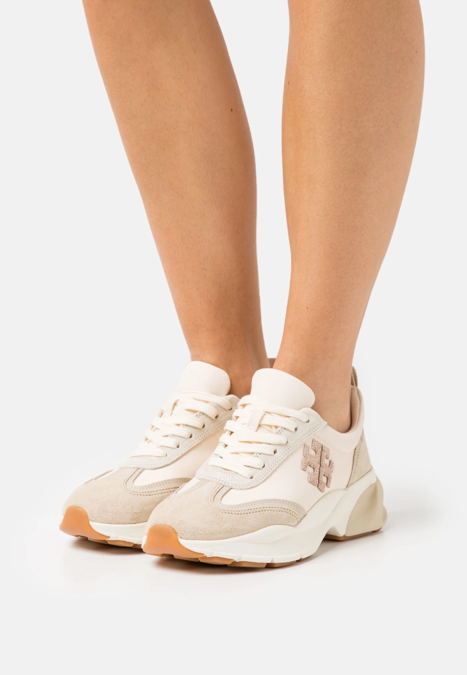 Tory Burch Good Luck Trainer - Trainers - French Pearl/Dulce De Leche/Biscotti 1 Tory Burch Good Luck Trainer - Trainers - French Pearl/Dulce De Leche/Biscotti