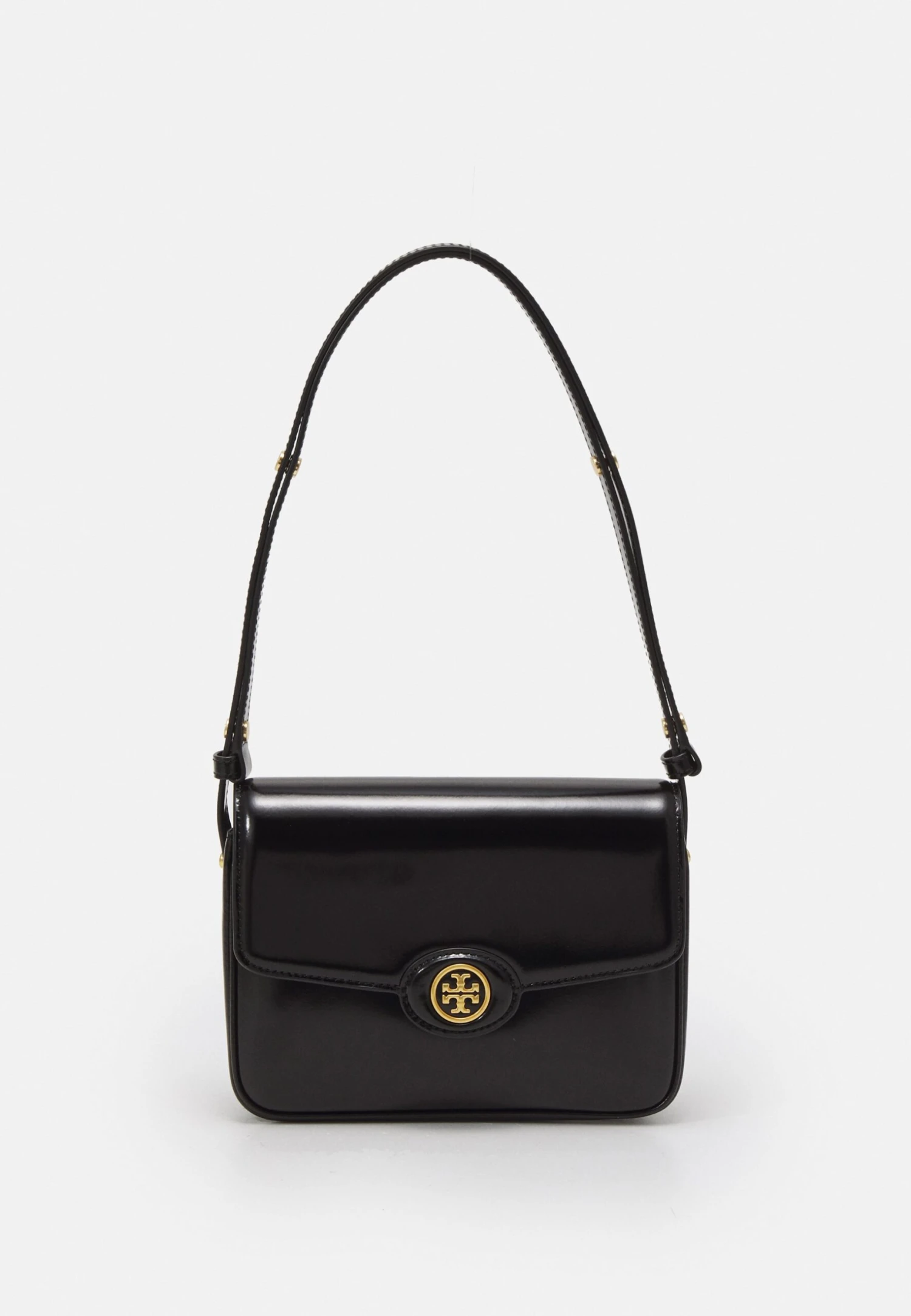 Tory Burch Robinson Spazzolato Convertible Shoulder Bag - Across Body Bag - Black 1 Tory Burch Robinson Spazzolato Convertible Shoulder Bag - Across Body Bag - Black