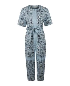 Tory Burch Printed Cotton Poplin Jumpsuit