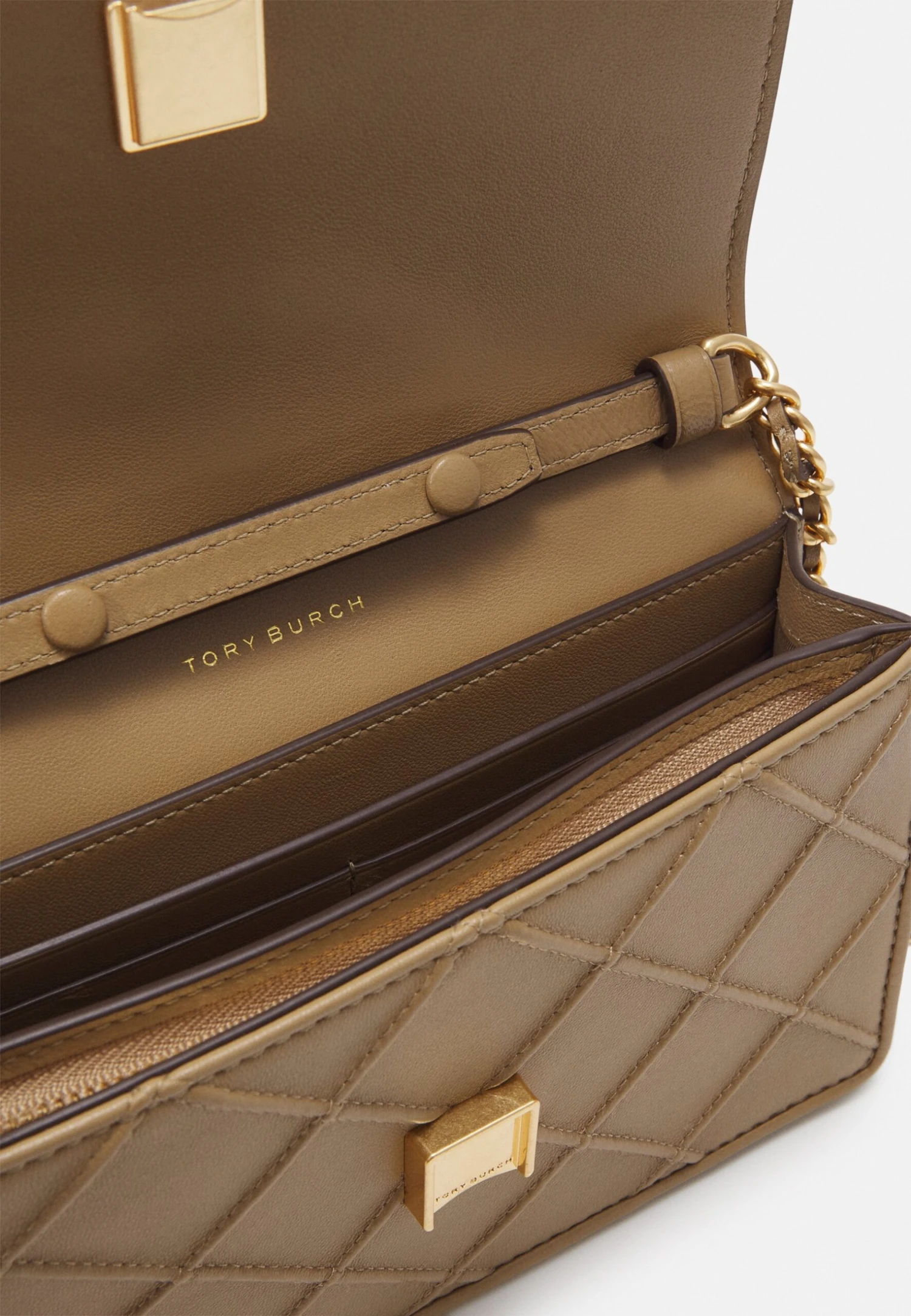 Tory Burch Fleming Soft Chain Wallet - Across Body Bag - Pebblestone 3 Tory Burch Fleming Soft Chain Wallet - Across Body Bag - Pebblestone - Image 3